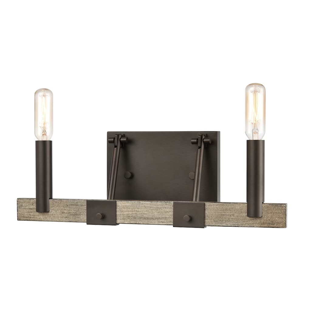 Elk Home Transitions Oil Rubbed Bronze Metal 2 Light Vanity Light