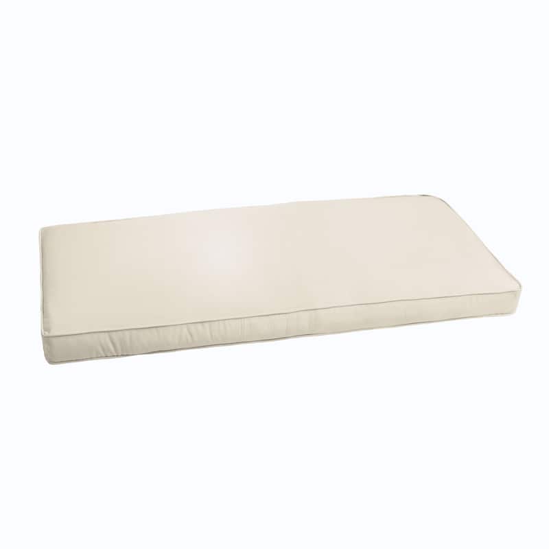 Sorra Home Sloane Ivory 60-inch Indoor/ Outdoor Corded Bench Cushion