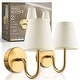 preview thumbnail 11 of 20, Bell + Howell Wall Light 2 Pack Smooth Fabric Rechargeable LED Wall Sconces Cordless Dimmable Touch Control