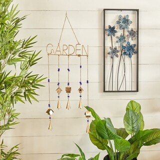 The Novogratz Metal Indoor Outdoor Geometric Windchime