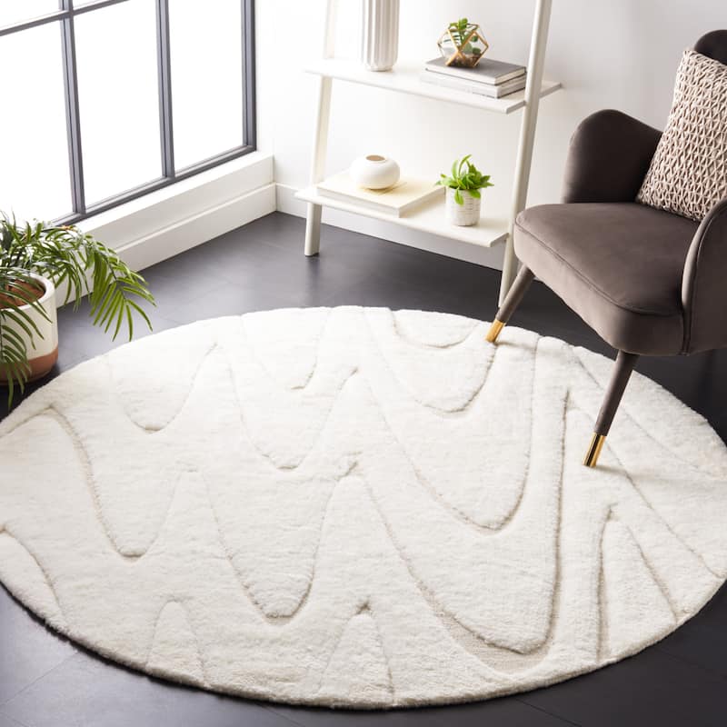 SAFAVIEH Handmade Manhattan Alberdine Modern Wool Rug