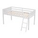 preview thumbnail 8 of 34, Wood Loft Bed Frame with Ladder, Ladder can be Placed on The Left or Right, for Boys Girls Kids Adults Toddler