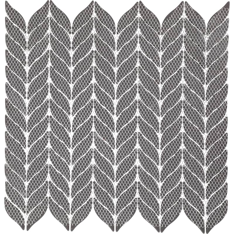 Daltile Starcastle 2" Leaf Glass Wall and Floor Mosaic (15 PC Per Carton) (14.70 SQFT Per Carton)