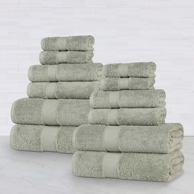 Superior Oregon Organic Cotton Solid 12-Piece Towel Set