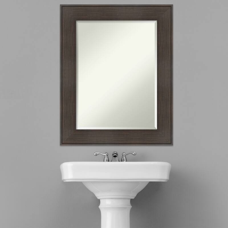Beveled Bathroom Wall Mirror - William Frame