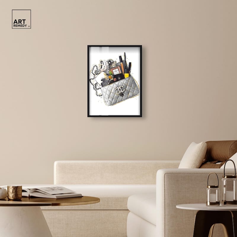 Grey Treasure Bag Shadowbox by Art Remedy