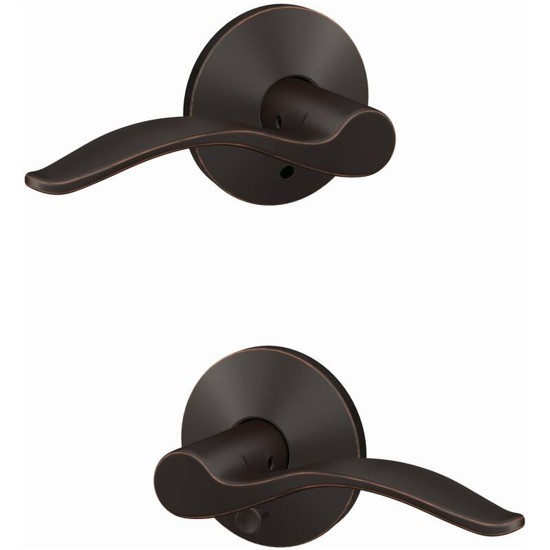 Schlage Custom Pennant Passage or Privacy Door Lever Set with Kinsler