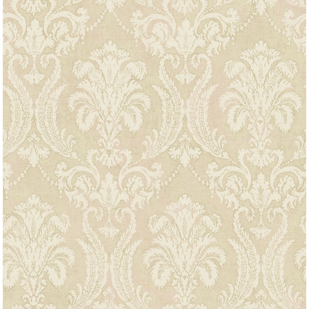 Seabrook Designs Croydon Damask Unpasted Wallpaper