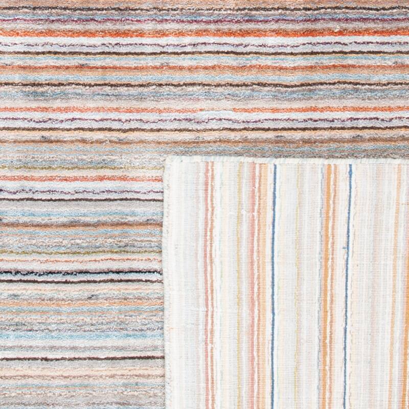 SAFAVIEH Hand-Loomed Prasanta Stripe Viscose Rug