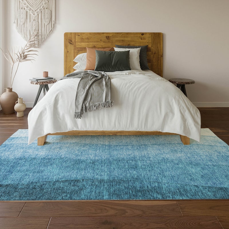Premium Washable Super Soft Ombre Stripes Mayfield Rug