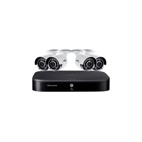 Lorex dk182-48cae 4k ultra hd 8-channel security system with 2 tb dvr and four 4k ultra hd color night vision bullet c