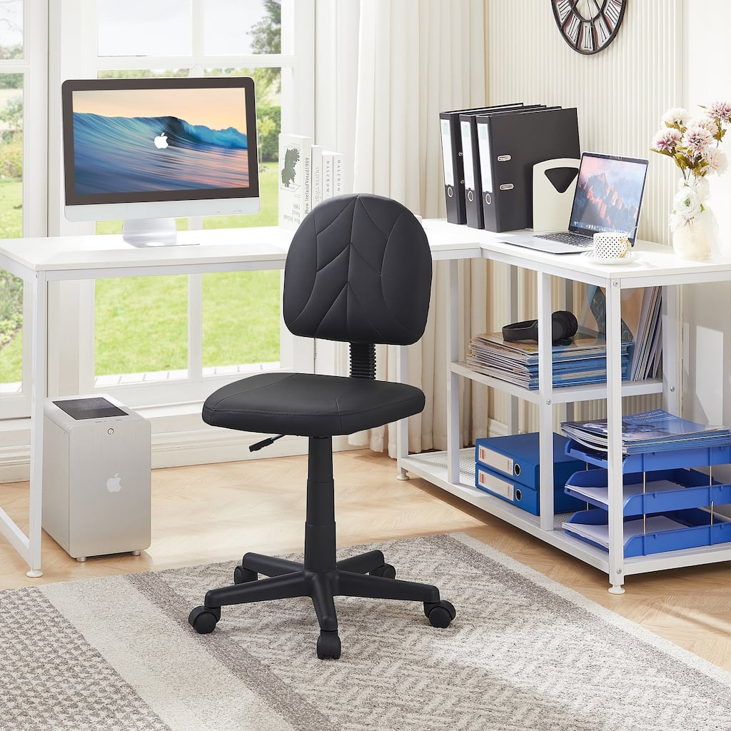 Javlergo Simple Design Desk Chair, Morden Adjustable Height Office Chair Desk Chair without Arm