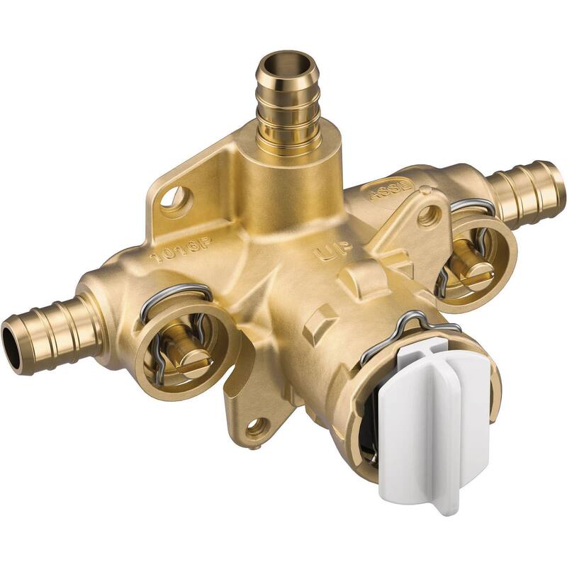 Moen M-Pact 3 Port Posi PEX with Stops - Natural