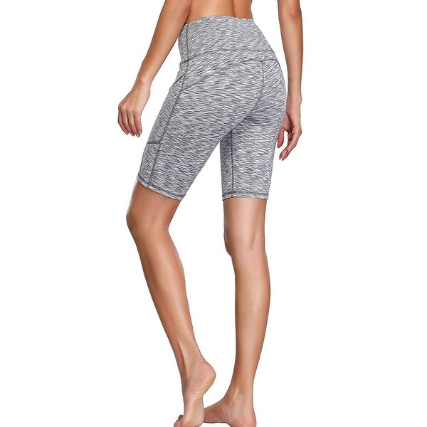 womens yoga shorts with pockets