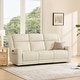 preview thumbnail 22 of 85, Leo Power Wall Hugger Reclining Sofa with Multi-Function Console 3 Pieces - Cream
