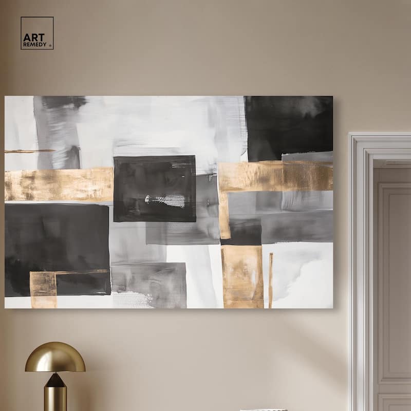 Graphite and Glimmer I Canvas by Art Remedy, Gallery Wrapped