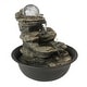 preview thumbnail 8 of 10, Spinning Orb Rock Cascading Indoor Tabletop Waterfall Fountain