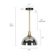 preview thumbnail 16 of 17, Modern 1/3-Light Black Chandelier with Mercury Glass Kitchen Island Light Fixture for Dining Room