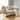 Linen Blend Mid-Century Modern Small Spaces Loveseat Two-Seater Sofa With Solid Wood Base