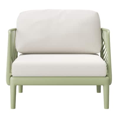 Frond and Form Patio Deep Seating Club Chair with Cushions