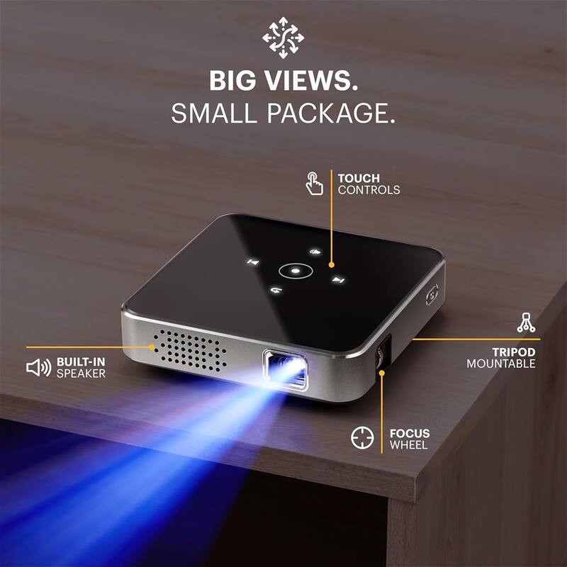 Kodak Luma 75 Ultra Mini Projector, Portable Pico Projector with Overhead Tripod & Case