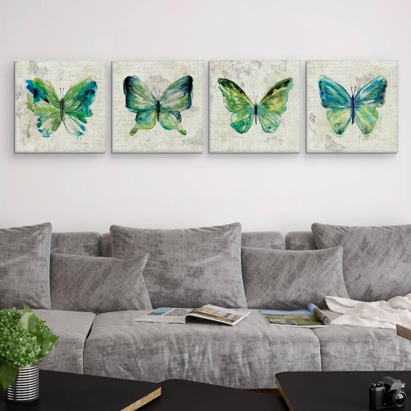 Butterfly Sketch I, II, III, IV by Carol Robinson Canvas Art Prints