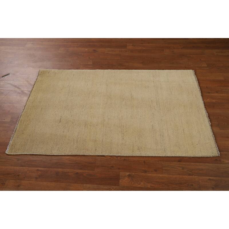 Contemporary Gabbeh Oriental Accent Rug Handmade Wool Carpet - 2'8"x 4'3"
