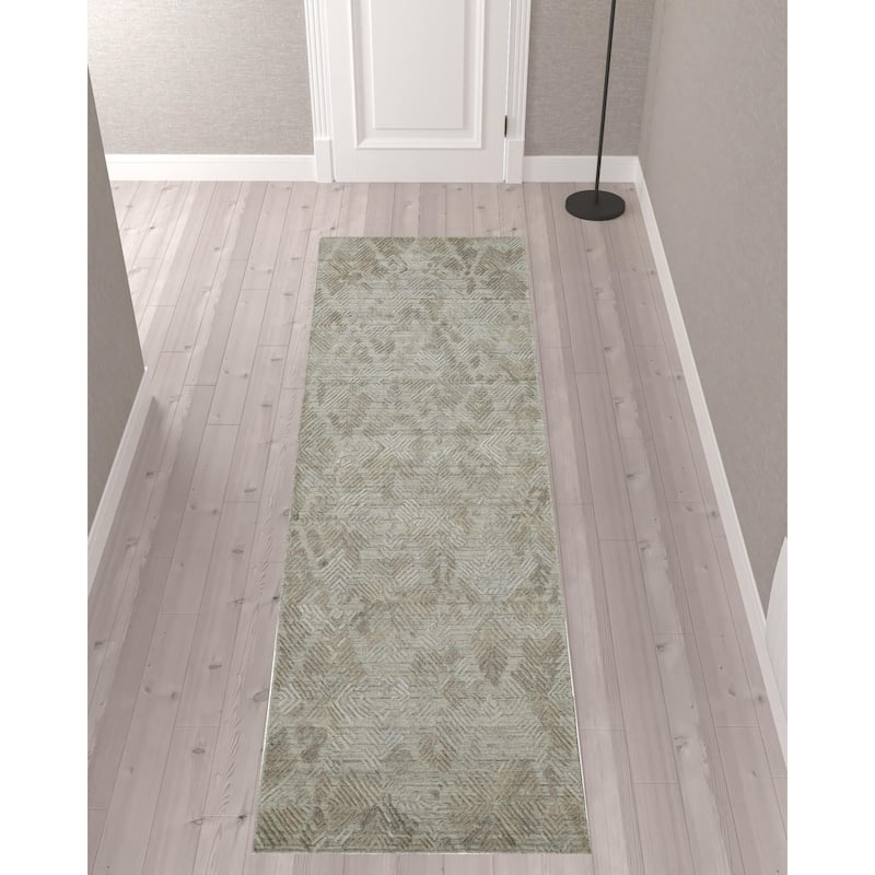 Soka Abstract Woven Area Rug By HomeRoots - 10' Runner