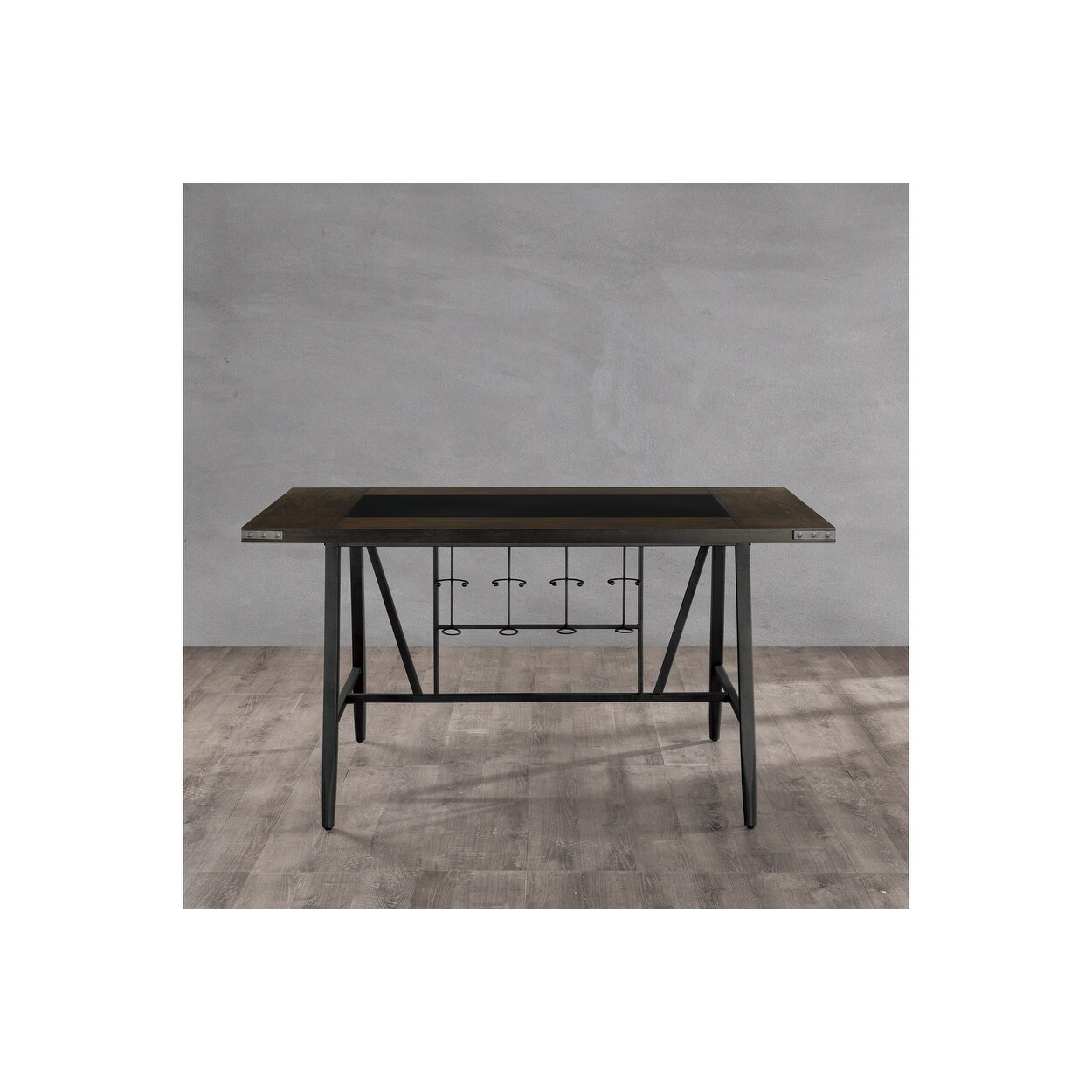 Karee Black Faux Leather Dining Room Set - Bed Bath & Beyond Karee Black Faux Leather Dining Room Set - Bed Bath & Beyond