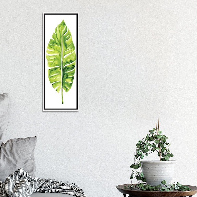 iCanvas "Banana Leaf Study I" by Grace Popp Framed Canvas Print