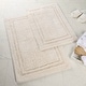 preview thumbnail 35 of 36, Superior Cotton Solid Non-slip Backing 2-Piece Bath Rug Set