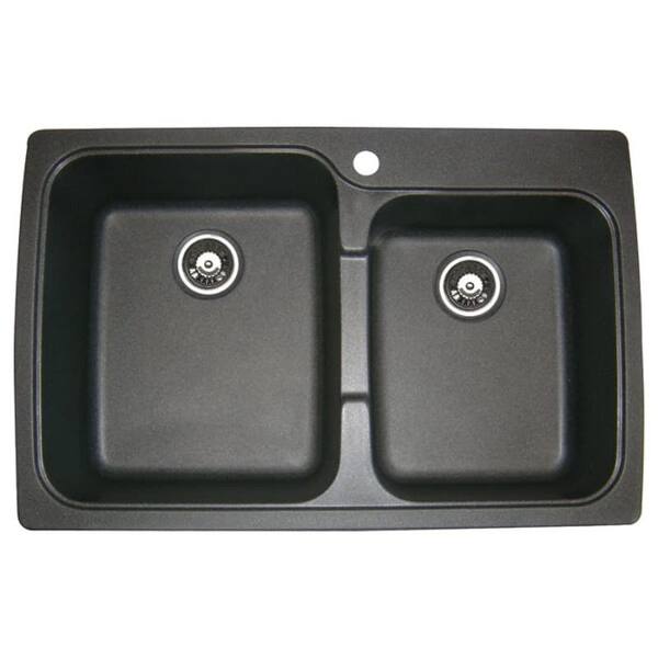 Shop Jacuzzi As Us20russk Astracast 33 Double Basin Drop In