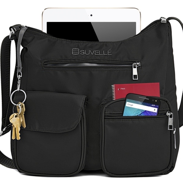 Shop Suvelle Carryall RFID Travel Crossbody Bag, Everyday Shoulder Organizer Purse - Overstock ...