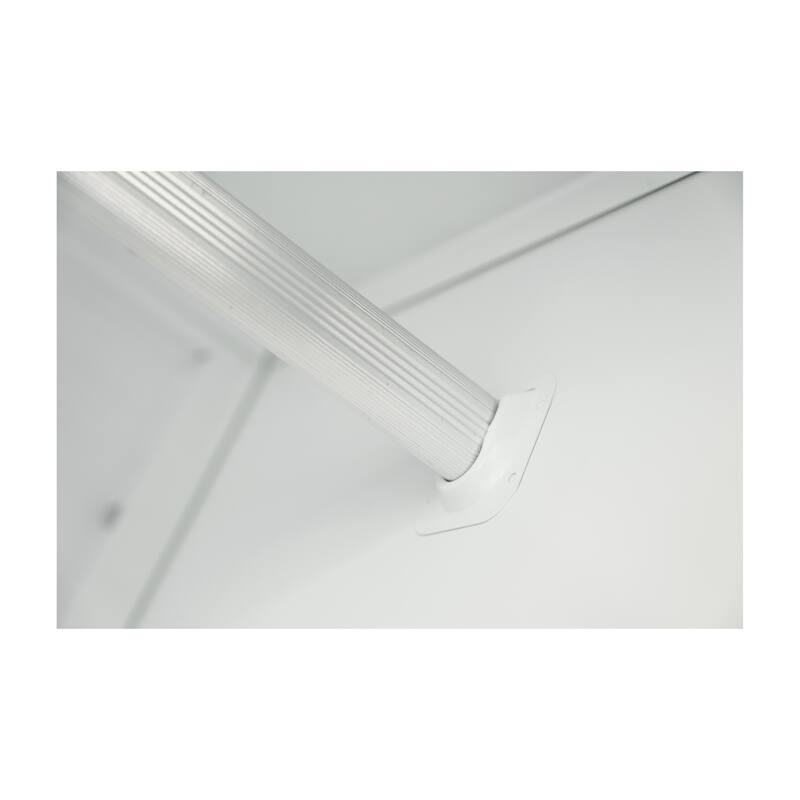 60" Tall Metal Wardrobe Cabinet with 1 Drawer and Hanging Rod, 2 Doors Wardrobe Closet with Shelf