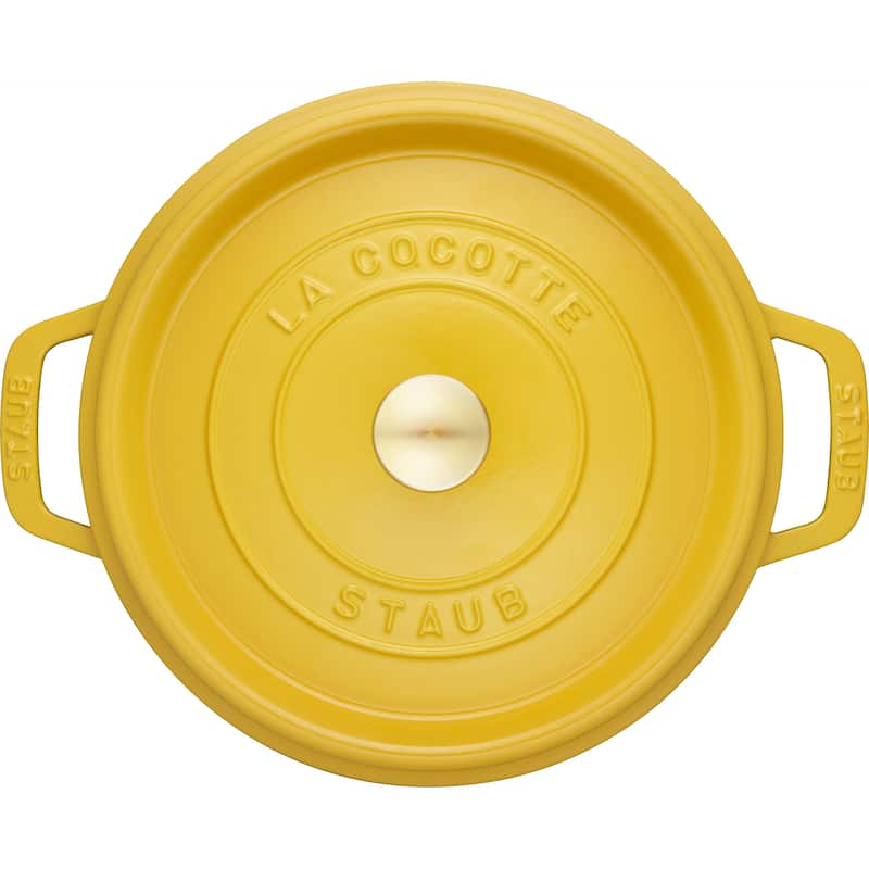 STAUB Cast Iron 4-qt Round Cocotte