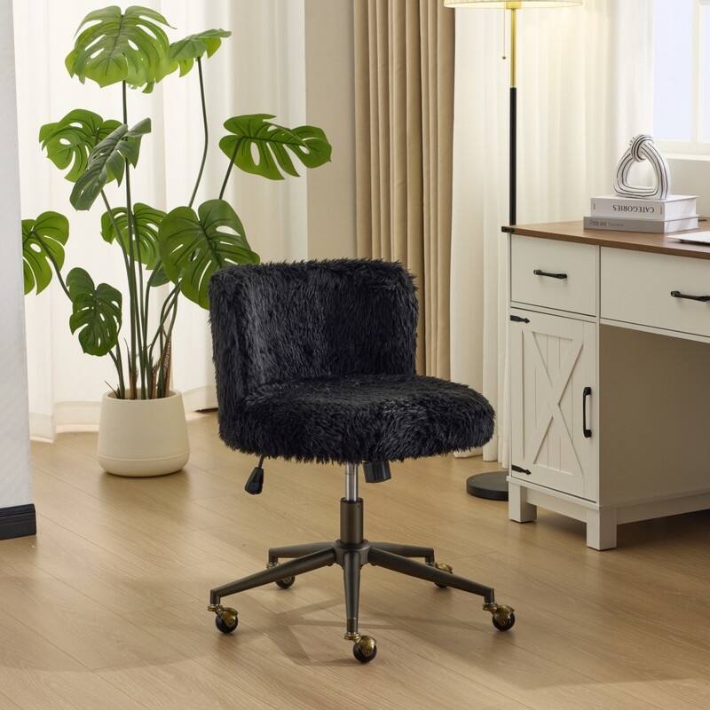 Plush Velvet Swivel Chair Antique Bronze Base With Wheels