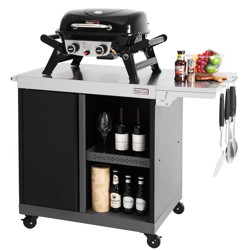 Royal Gourmet PC3201S Movable Kitchen Island Cart