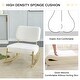 preview thumbnail 7 of 44, Roomfitters Teddy Suede Rocking Chair with Gold Legs, Cushioned Modern Accent Chair for Living Room or Office