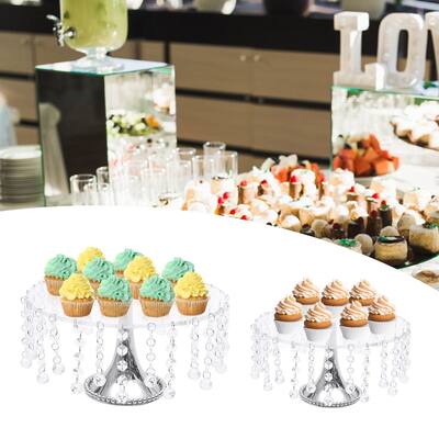 4-Piece Crystal Cake Rack Dessert Stand