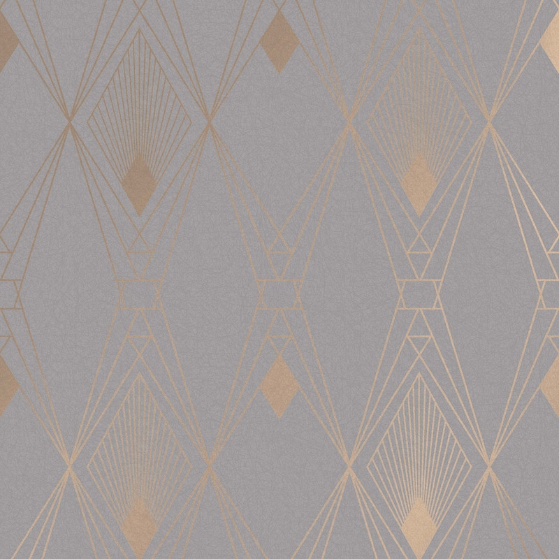 NEXT Deco Geometric Grey Wallpaper