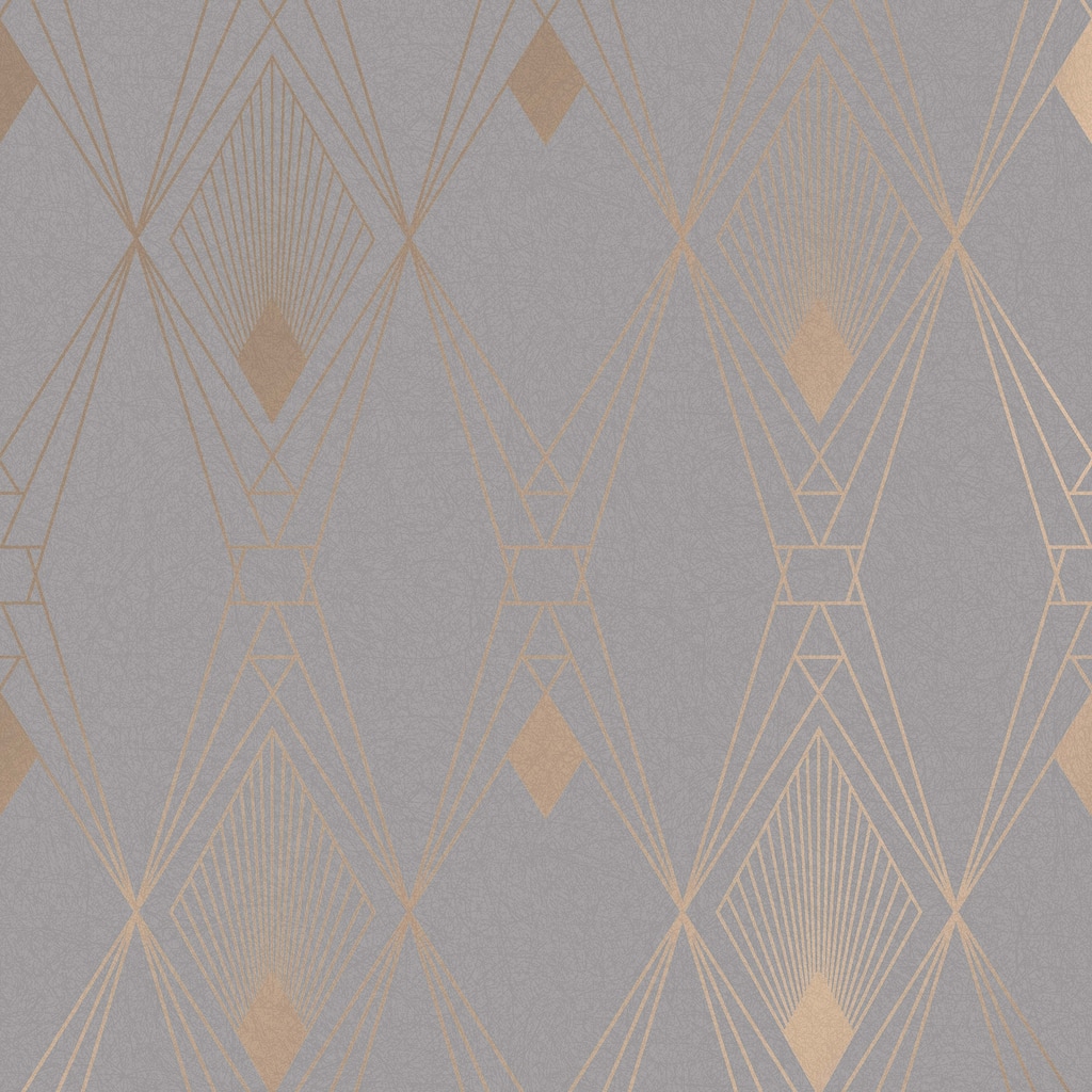 NEXT Deco Geometric Grey Wallpaper