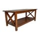 preview thumbnail 24 of 26, Classic Solid Wood Farmhouse Coffee Table