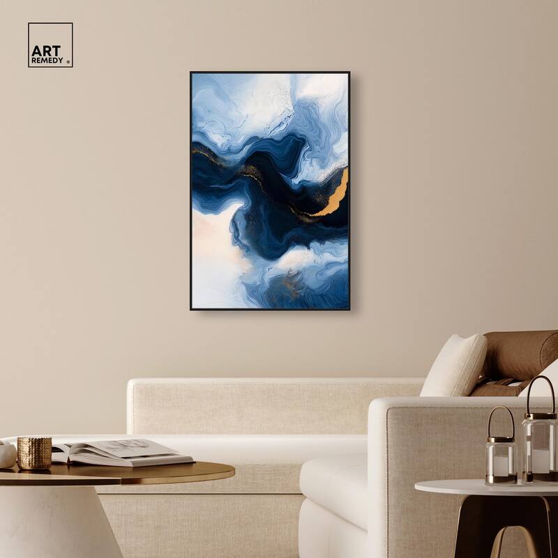Blue Deep II Canvas by Art Remedy