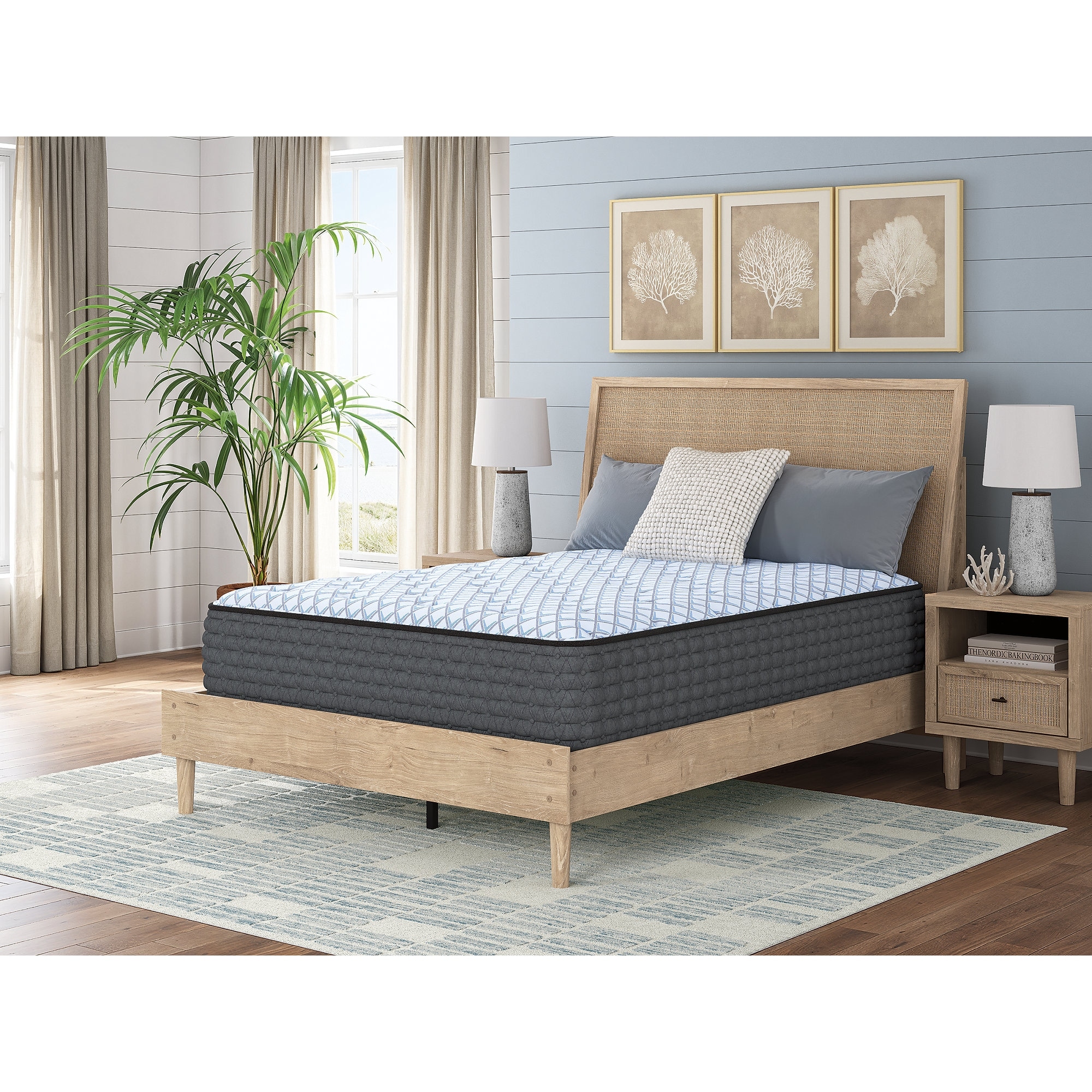 Signature Design by Ashley Destin Cove Plush Blue Mattress