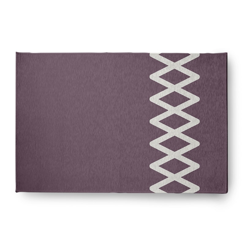 Zipper Stripe Indoor/Outdoor Rug - Dusty Purple - 4' x 6'