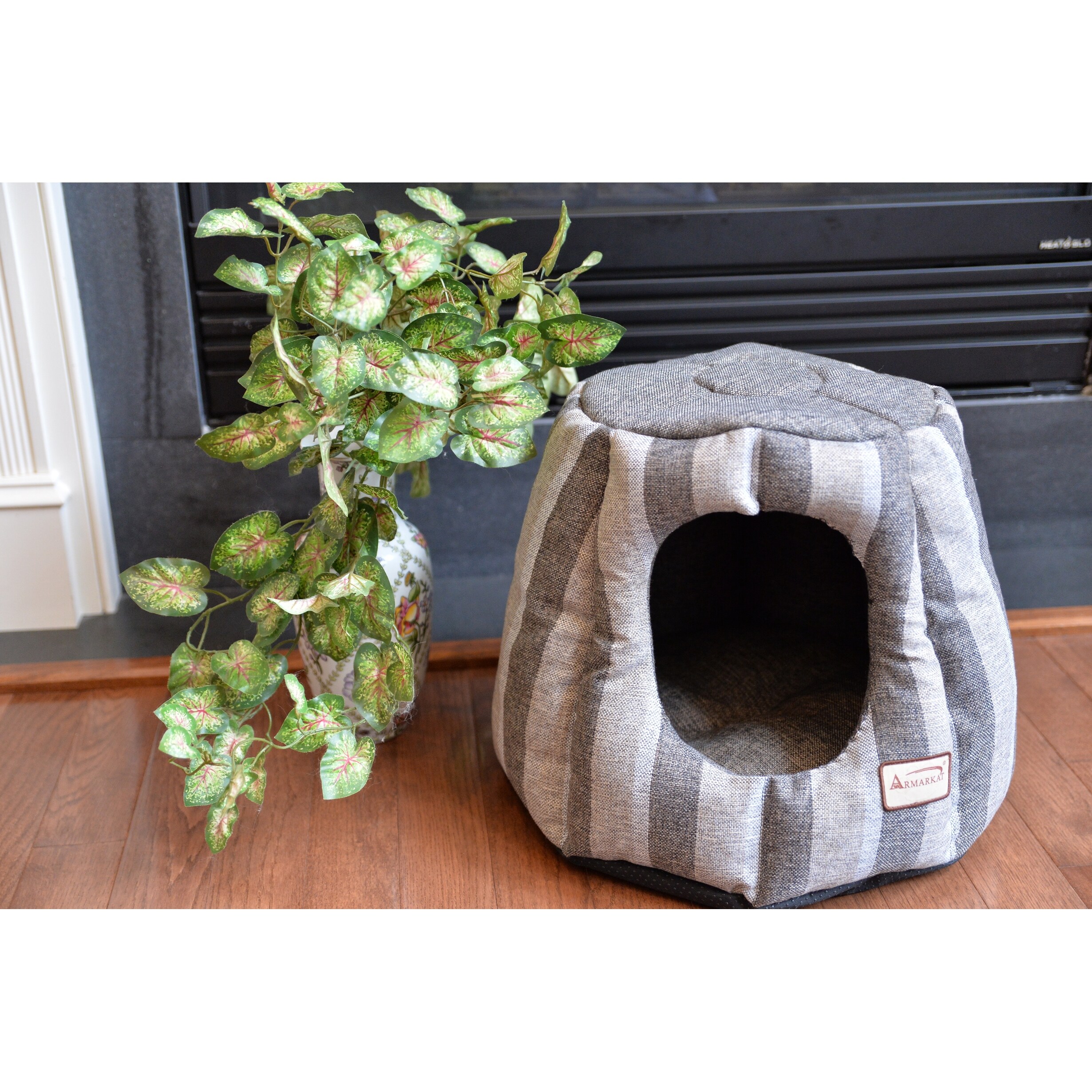 Shop Armarkat Pearl And Putty Heavy Duty Canvas Cat House Bed