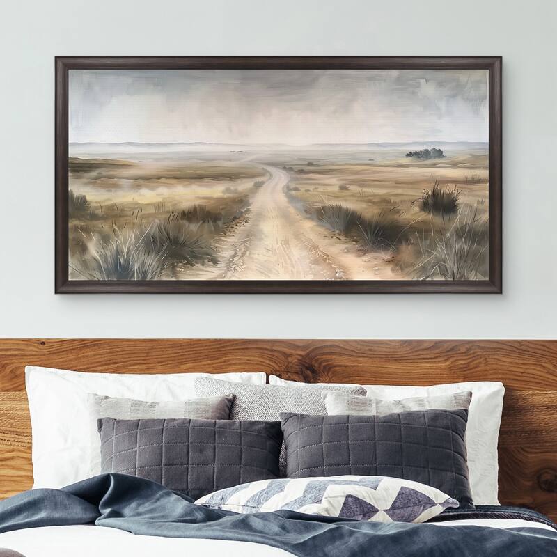 Masterpiece Art Gallery| Dusty Trails by Annabelle Hall - Framed Canvas Art Print
