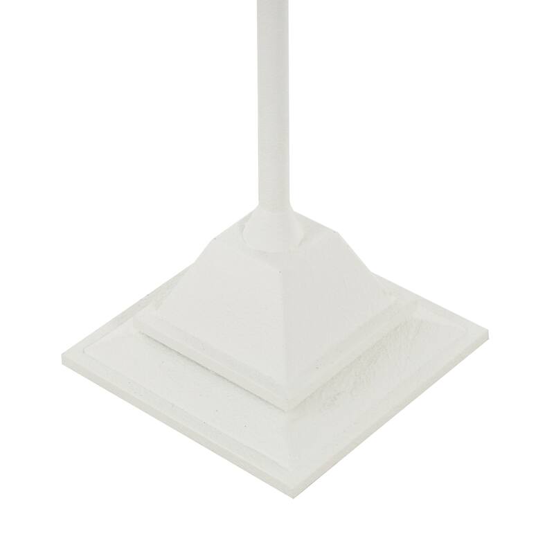 White Metal Taper 12 Slot Decorative Candelabra - 16"W x 16"L x 52"H