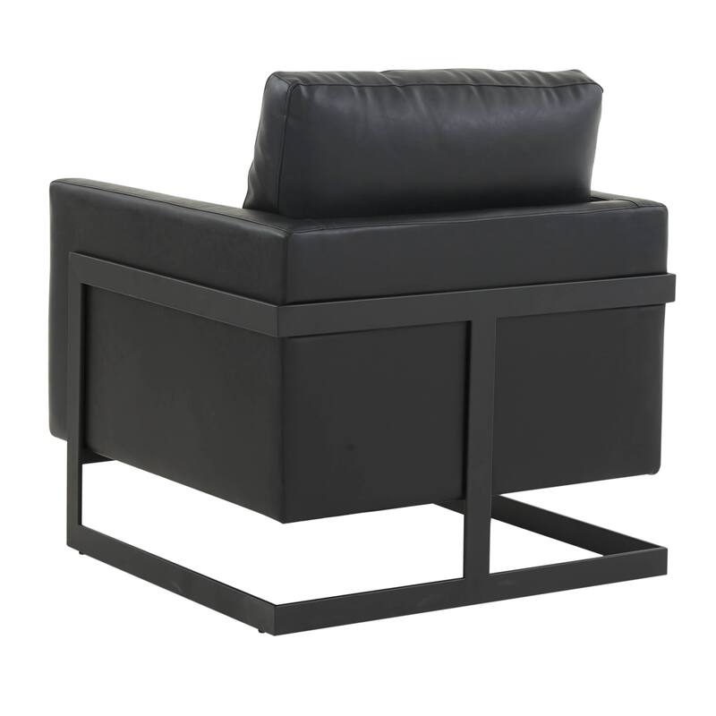 Lincoln Upholstered Velvet Single-Seater Sofa Fabric Accent Chair in Stainless Steel with Removable Cushions - 35"