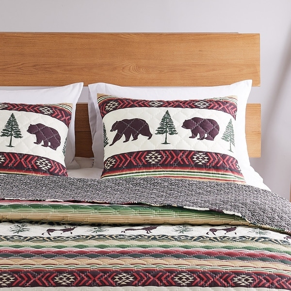 Barefoot Bungalow Yosemite Quilted Pillow Sham Set Set of 2 On